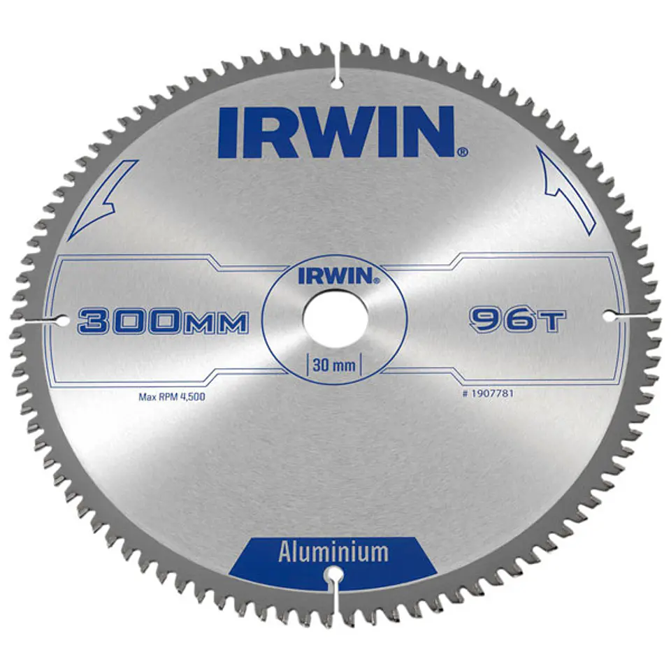Disco de Serra Corte Alumínio TCG Ø 300X30 96D 1907781 IRWIN  1