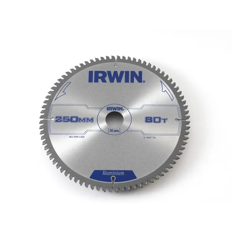 Disco de Serra Corte Alumínio TCG Ø 250X30 80D 1907778 IRWIN 1