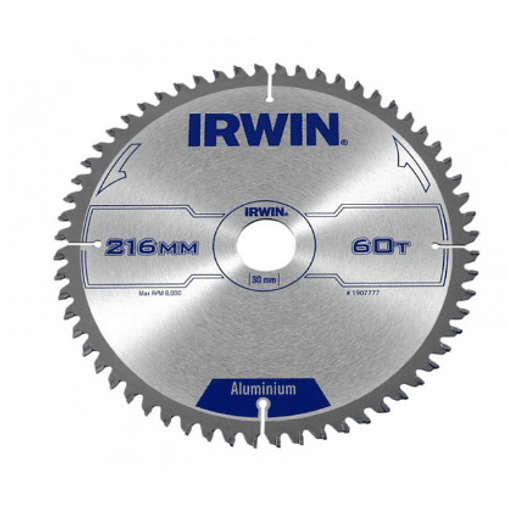 Disco de Serra Corte Alumínio TCG Ø 216X30 60D 1907777 IRWIN  1