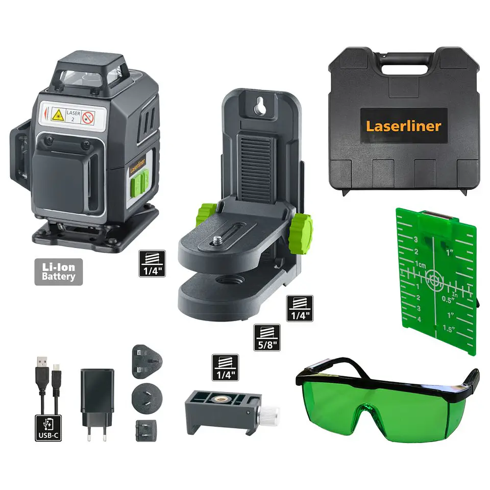 Nível Laser 4 Linhas Verdes PocketPlane-Laser 4G LASERLINER 2