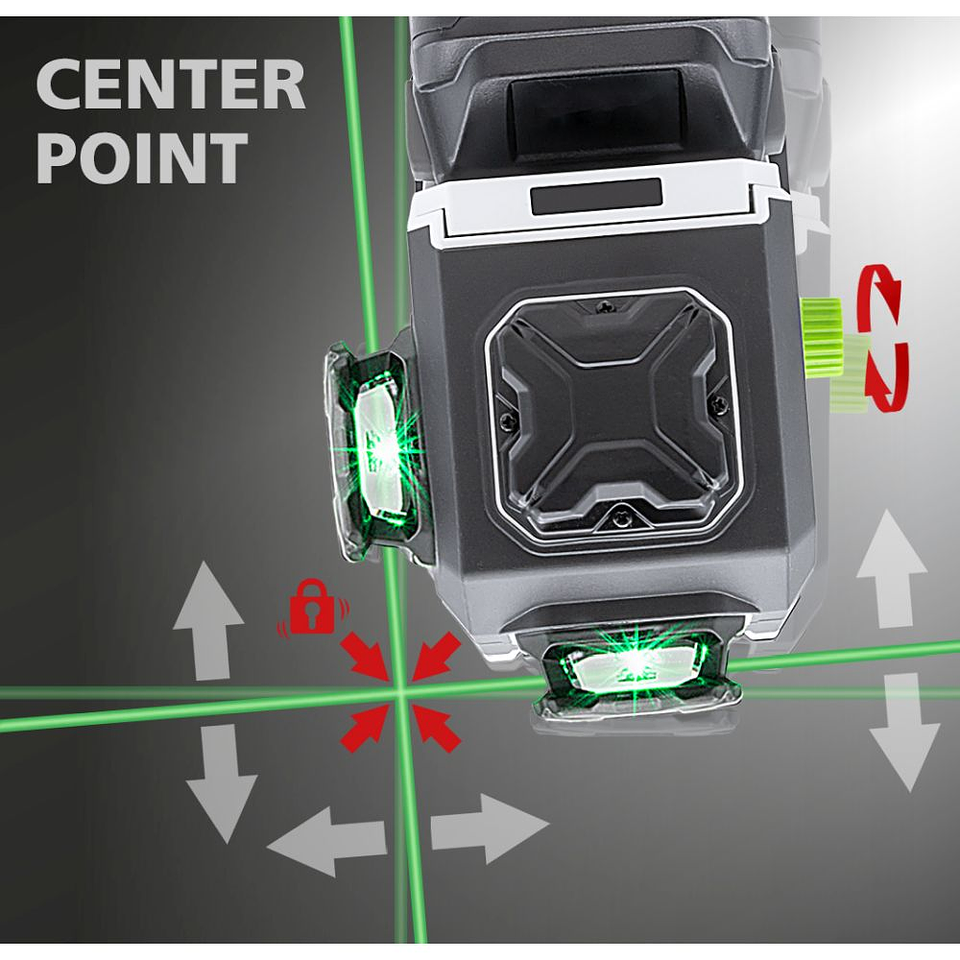 Nível laser 3 Linhas Verdes PowerPlane-Laser 3G Multi-18V LASERLINER 4