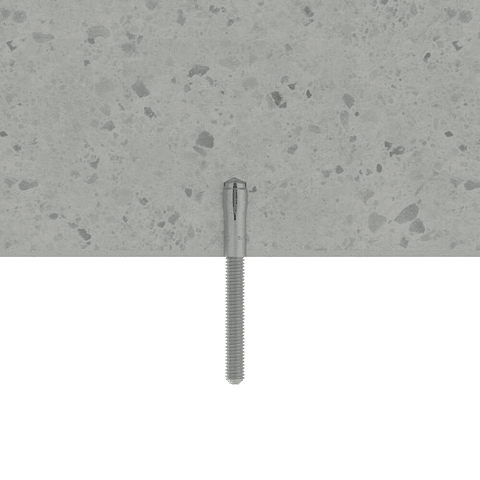 Bucha metálica de impacto com rosca métrica HE-HO (CAIXA 50 un.) INDEX