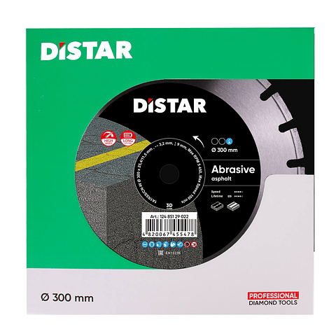 Disco de Diamante para Asfalto Ø300x25,4mm 1A1RSS ABRASIVE DISTAR