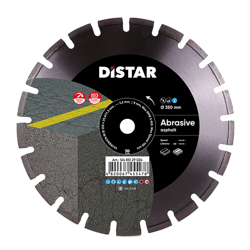 Disco de Diamante para Asfalto Ø350x25,4mm 1A1RSS ABRASIVE DISTAR 1