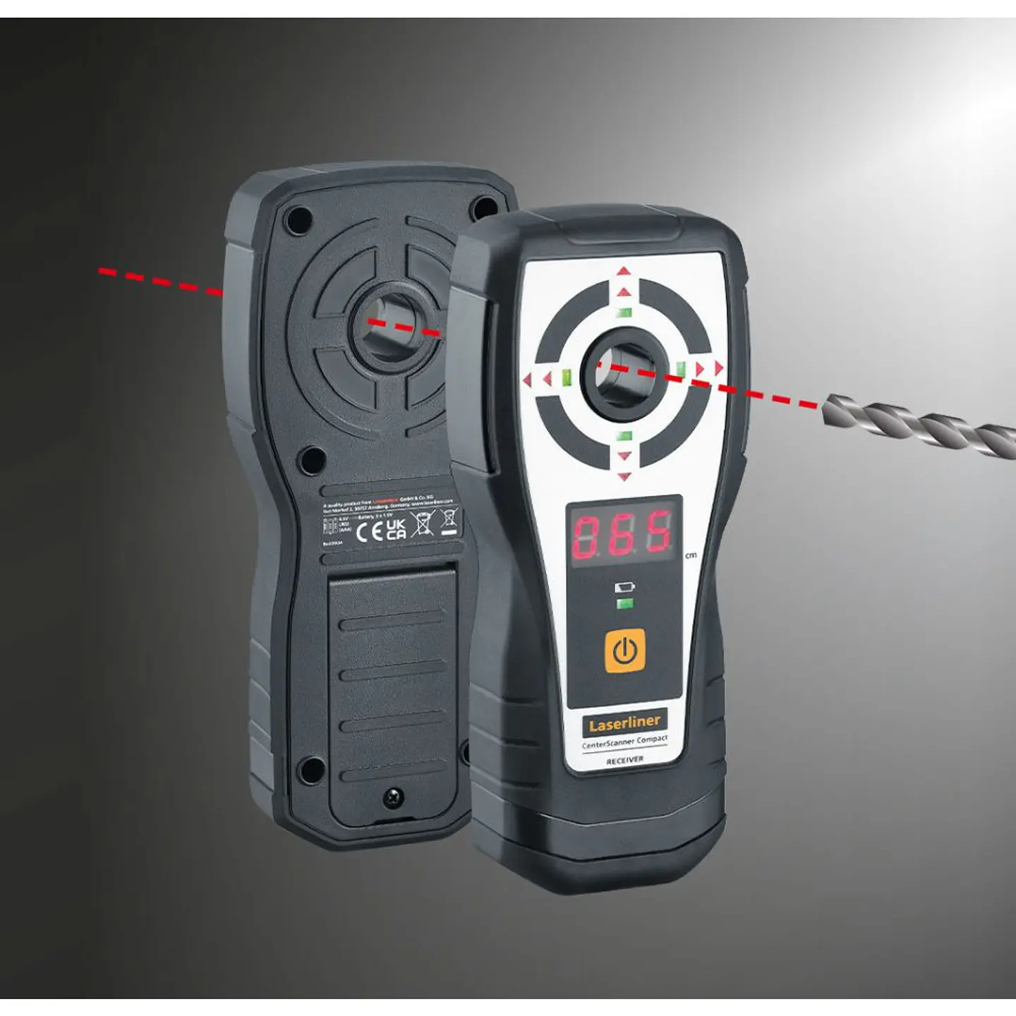 Aparelho de Controlo de Perfuração até 1.5 Metros CenterScanner Compact LASERLINER 2