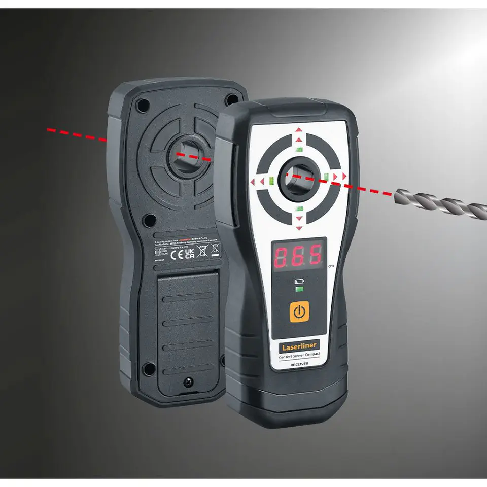 Aparelho de Controlo de Perfuração até 1.5 Metros CenterScanner Compact LASERLINER 2
