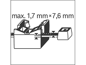 Elemento para abraçadeiras plasticas de fixação rapida de cabos PRO EPC Cable Tie (100 un.) BOSCH