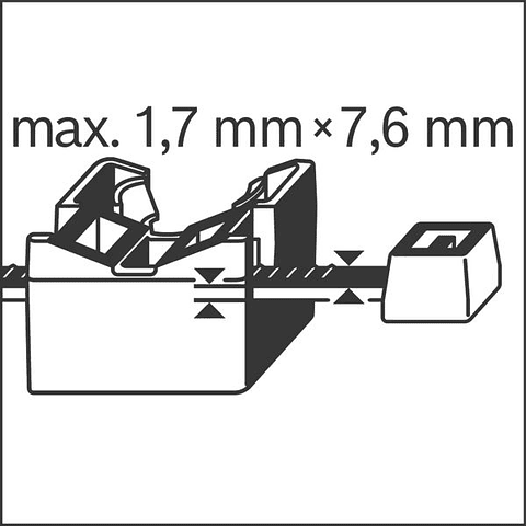 Elemento para abraçadeiras plasticas de fixação rapida de cabos PRO EPC Cable Tie (100 un.) BOSCH