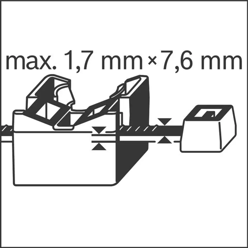 Elemento para abraçadeiras plasticas de fixação rapida de cabos PRO EPC Cable Tie (100 un.) BOSCH 2