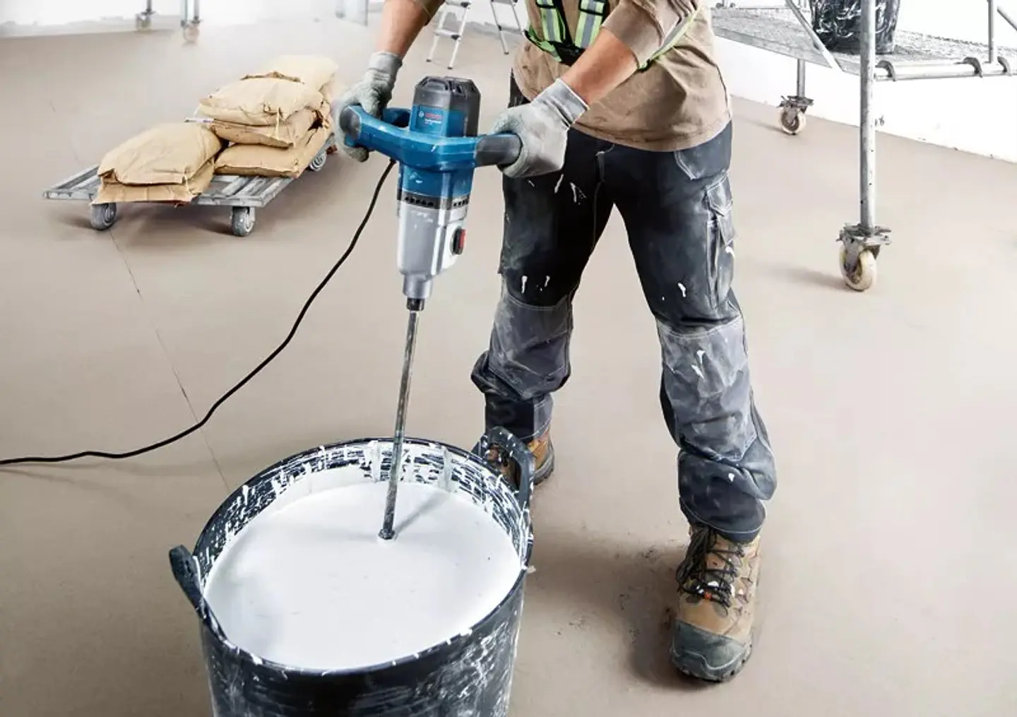 Misturador / Mexedor 1400W GRW 140 + Barra Misturadora BOSCH 3