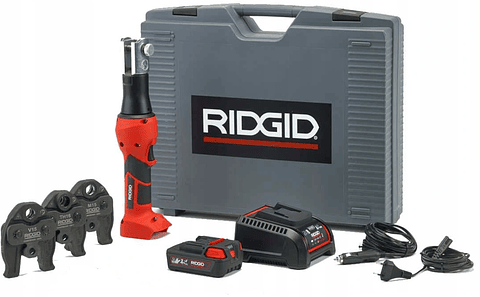 Maquina de Cravar Tubo Cobre, Aço e Aço Inox 18V RP219 + Matriz M15-22-28 RIDGID  