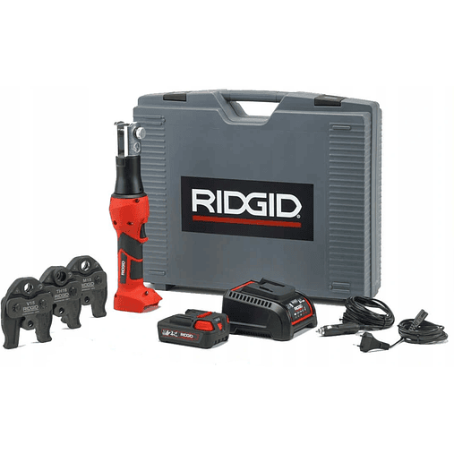 Maquina de Cravar Tubo Cobre, Aço e Aço Inox 18V RP219 + Matriz V15-22-28 RIDGID  1