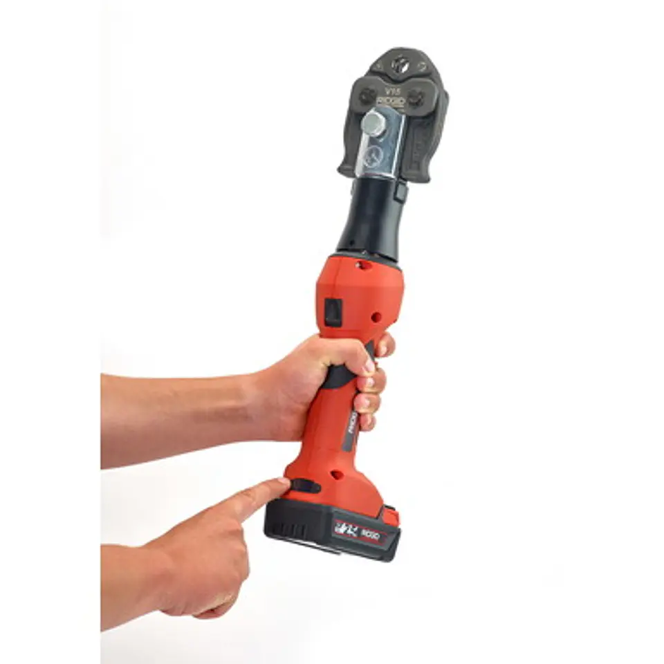 Maquina de Cravar Tubo Cobre, Aço e Aço Inox 18V RP219 + Matriz V15-22-28 RIDGID  3