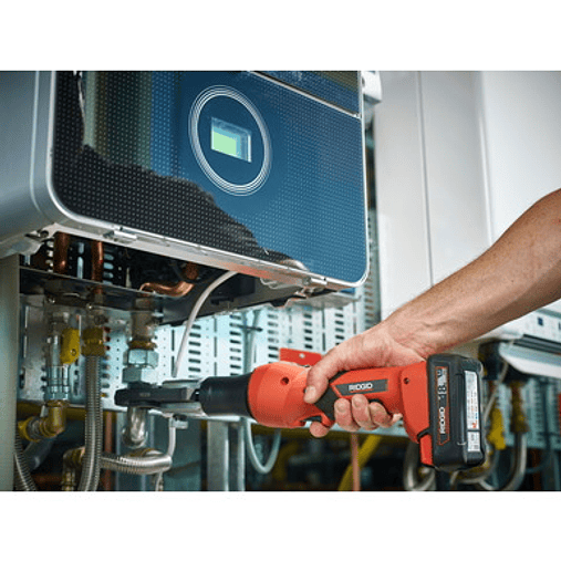 Maquina de Cravar Tubo Cobre, Aço e Aço Inox 18V RP219 + Matriz V15-22-28 RIDGID  6