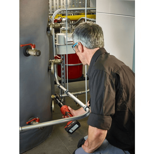 Maquina de Cravar Tubo Cobre, Aço e Aço Inox 18V RP219 + Matriz V15-22-28 RIDGID  7