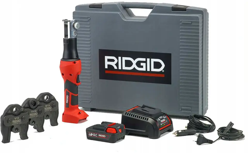 Maquina de Cravar Tubo Pex/Multicamada 18V RP219 + Matriz TH16-20-26 RIDGID  1