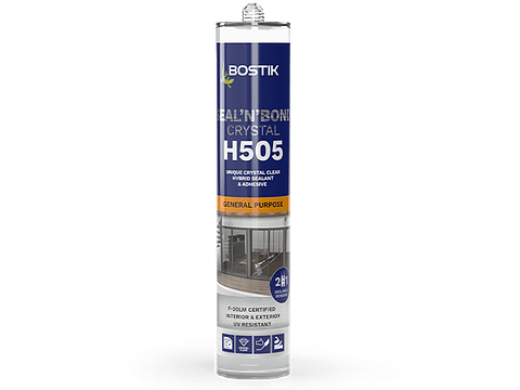 Cola e veda Híbrido 290 ml H505 SEAL'N'BOND CRYSTAL BOSTIK
