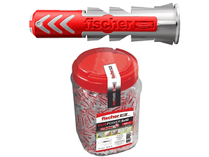 400 Un. Bucha Nylon DuoPower Ø8mm x 40mm 557384 FISCHER 