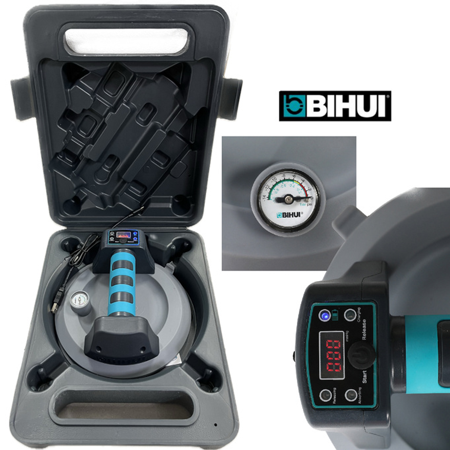 Ventosa de transporte por vácuo a bateria (140Kg) SCBC8 BIHUI  3