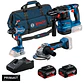 Conjunto Aparafusadora GSR 18V-45 + Rebarbadora GWS 18V-8 (125) + Martelo GBH 18V-22 + 2 Baterias 18V 4.0Ah PRIMEKIT BOSCH - Miniatura 2