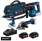 Conjunto Aparafusadora pladur GTB 18V-45 + Rebarbadora GWS 18V-8 (125) + Martelo GBH 18V-22 + 2 Baterias 18V 4.0Ah PRIMEKIT BOSCH - Thumbnail 2