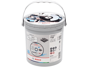 Balde com 100 discos de corte Standard for metal 125 x 1mm BOSCH