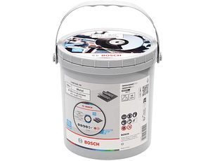 Balde com 100 discos de corte Standard for metal 125 x 1mm BOSCH