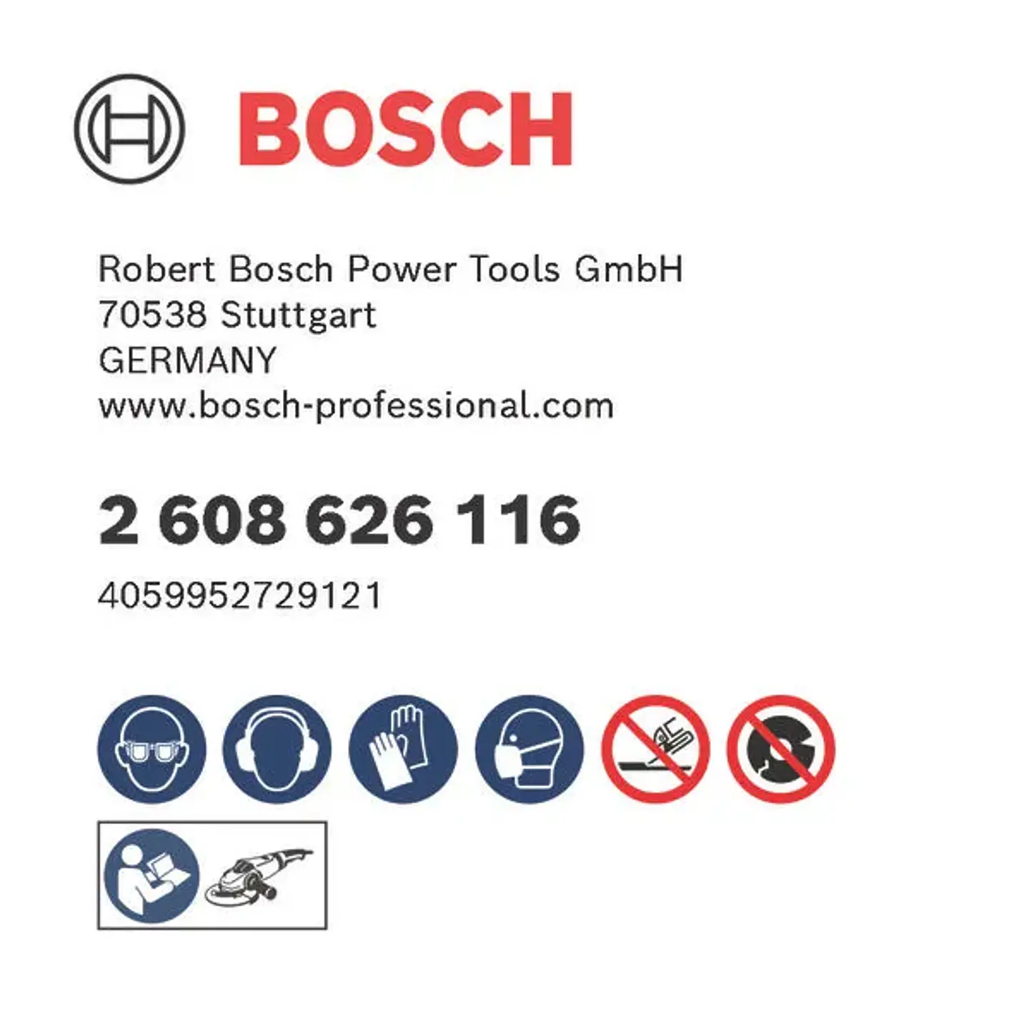 Balde com 100 discos de corte Standard for metal 125 x 1mm BOSCH 3
