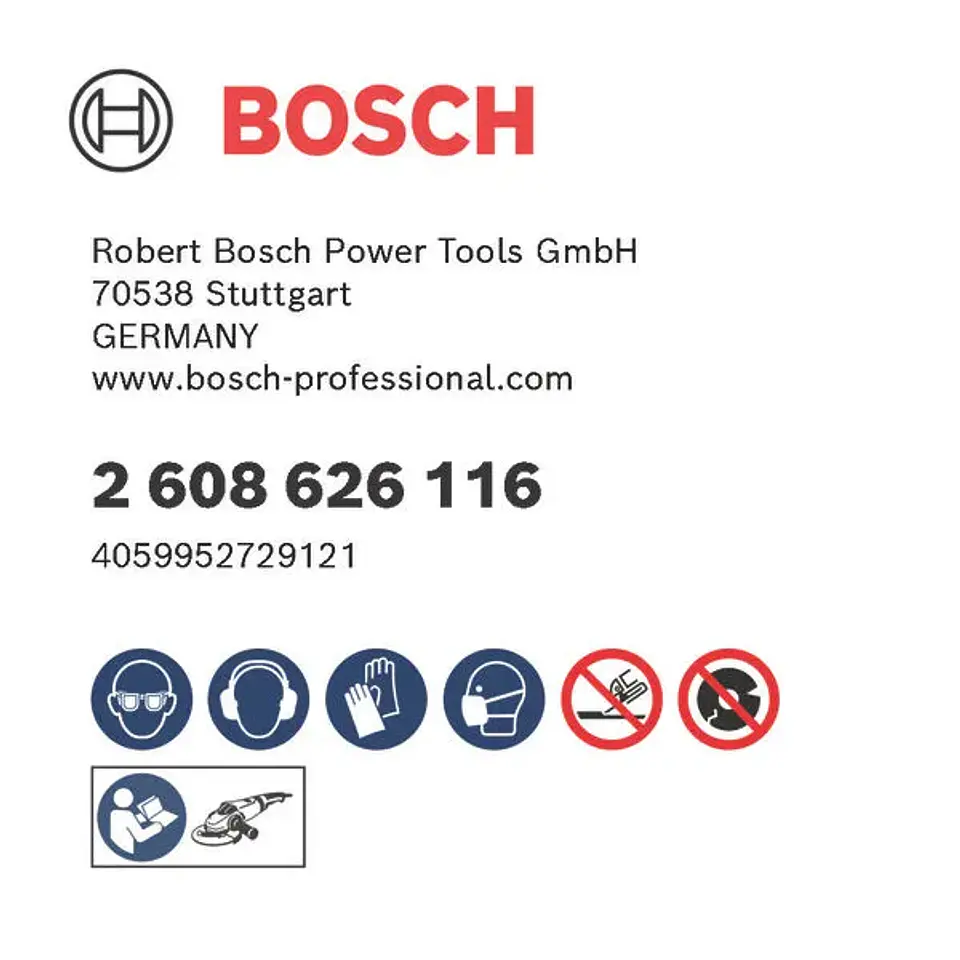 Balde com 100 discos de corte Standard for metal 125 x 1mm BOSCH 3
