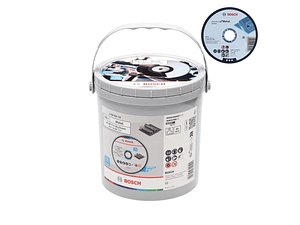 Balde com 100 discos de corte Standard for metal 125 x 1mm BOSCH