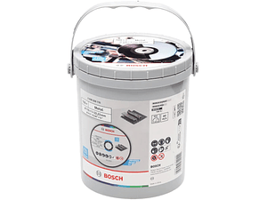 Balde com 100 discos de corte Standard for metal 115 x 1mm BOSCH