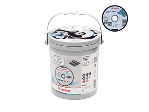 Balde com 100 discos de corte Standard for metal 115 x 1mm BOSCH