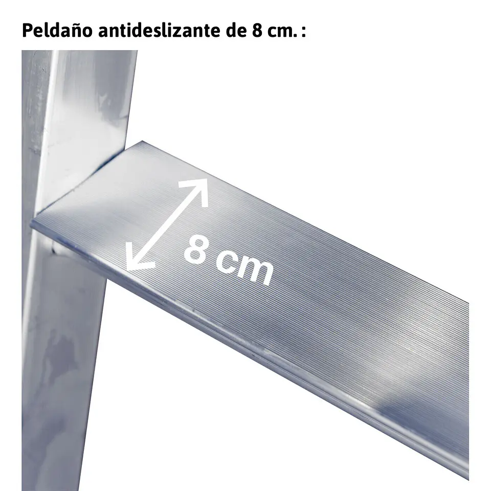 Escada de Alumínio de Armazém com Plataforma e Rodas ES-SM ESCALIBUR BY FARAONE 3
