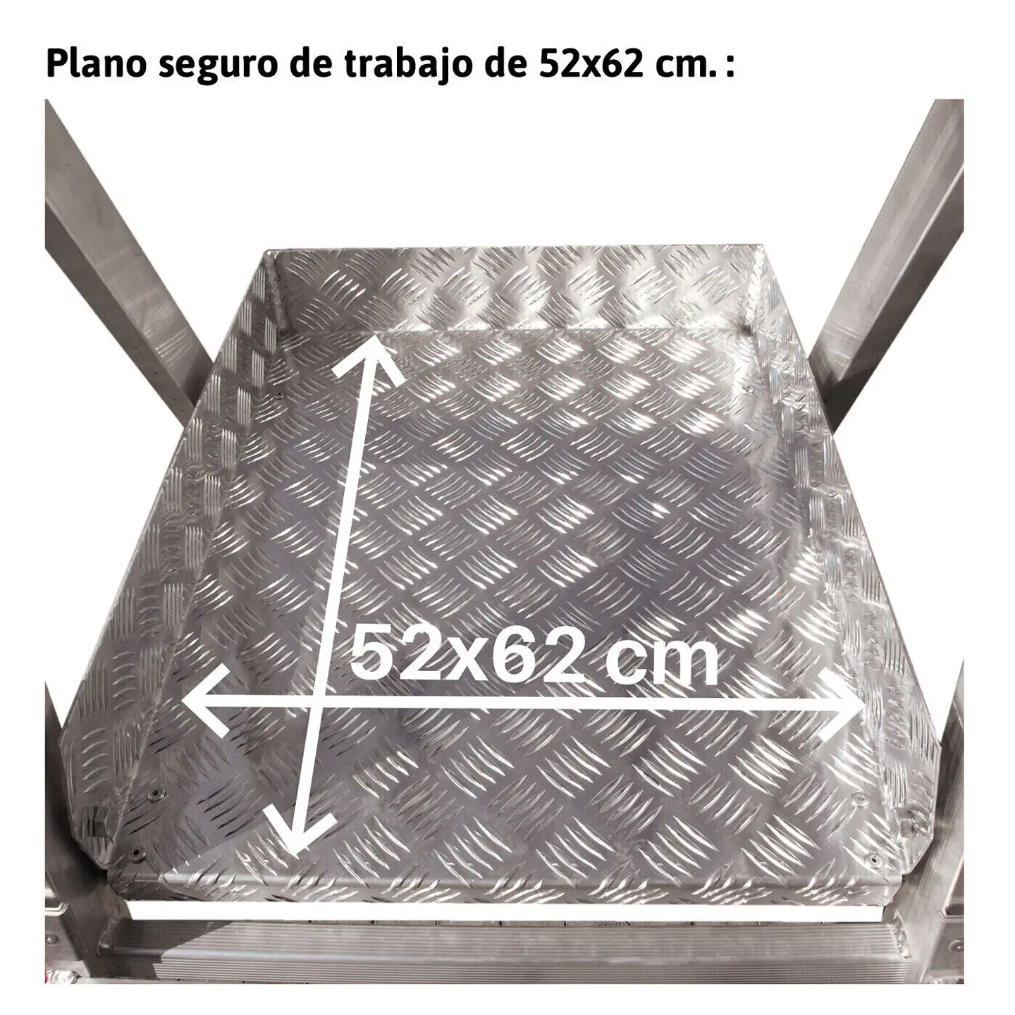 Escada de Alumínio de Armazém com Plataforma e Rodas ES-SM ESCALIBUR BY FARAONE 5