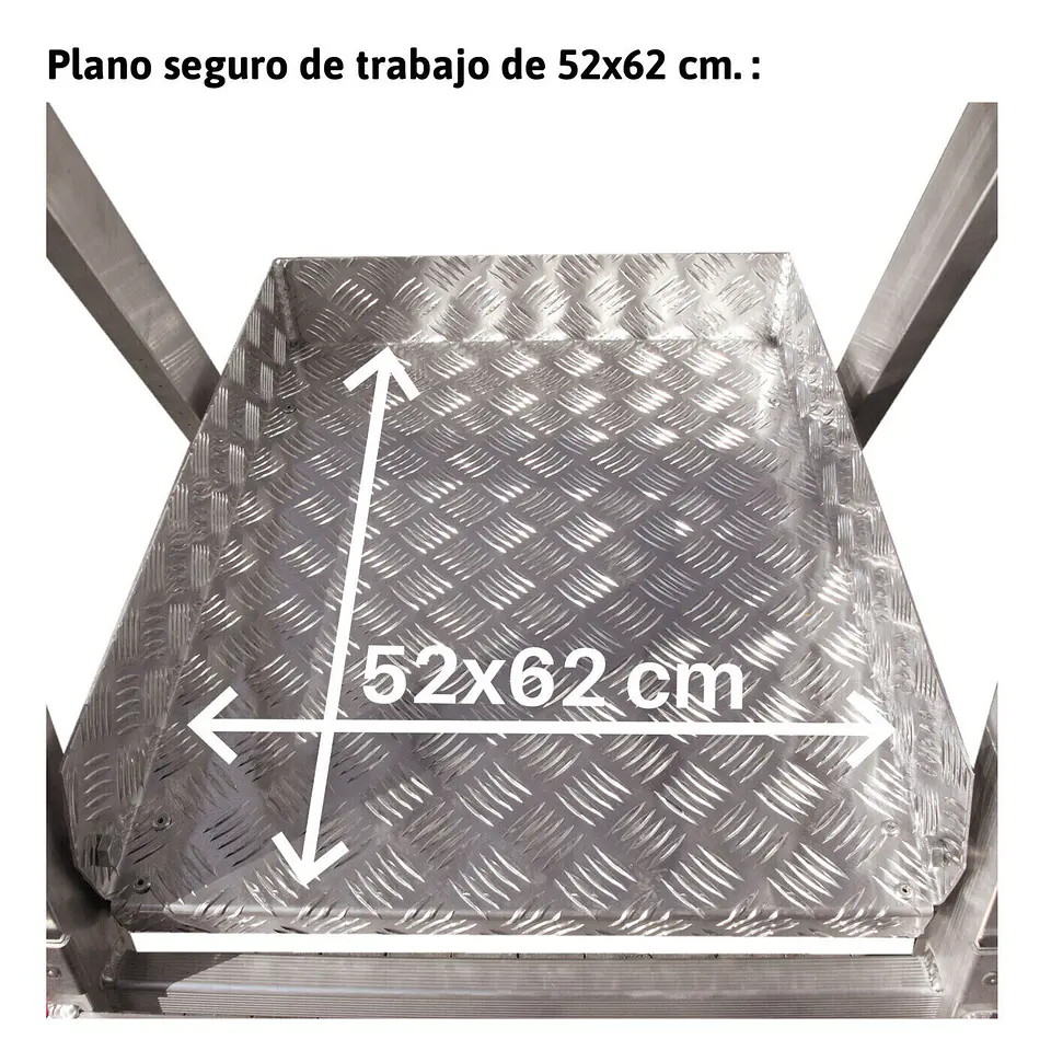 Escada de Alumínio de Armazém com Plataforma e Rodas ES-SM ESCALIBUR BY FARAONE 5