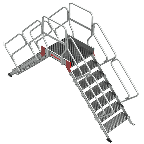 Escada de Ponte em Alumínio com Plataforma de Tramex SP-T FARAONE 1