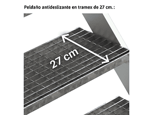 Escada de Ponte em Alumínio com Plataforma de Tramex SP-T FARAONE