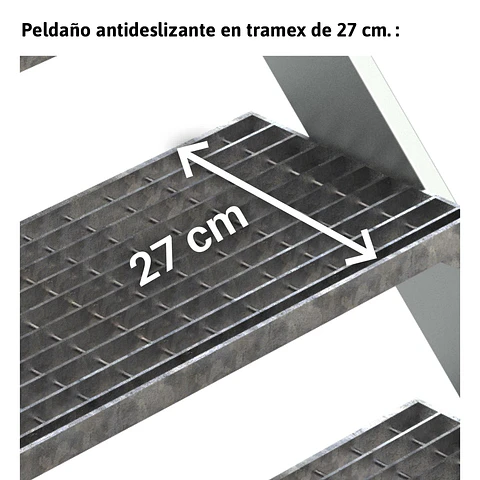 Escada de Ponte em Alumínio com Plataforma de Tramex SP-T FARAONE