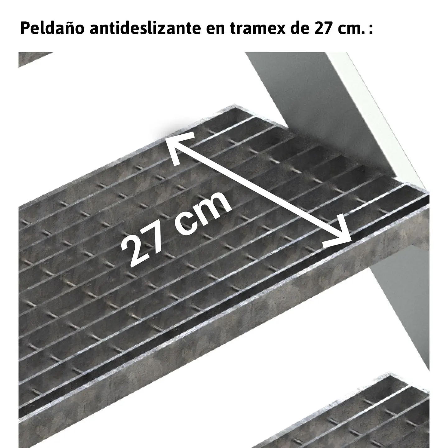 Escada de Ponte em Alumínio com Plataforma de Tramex SP-T FARAONE 2