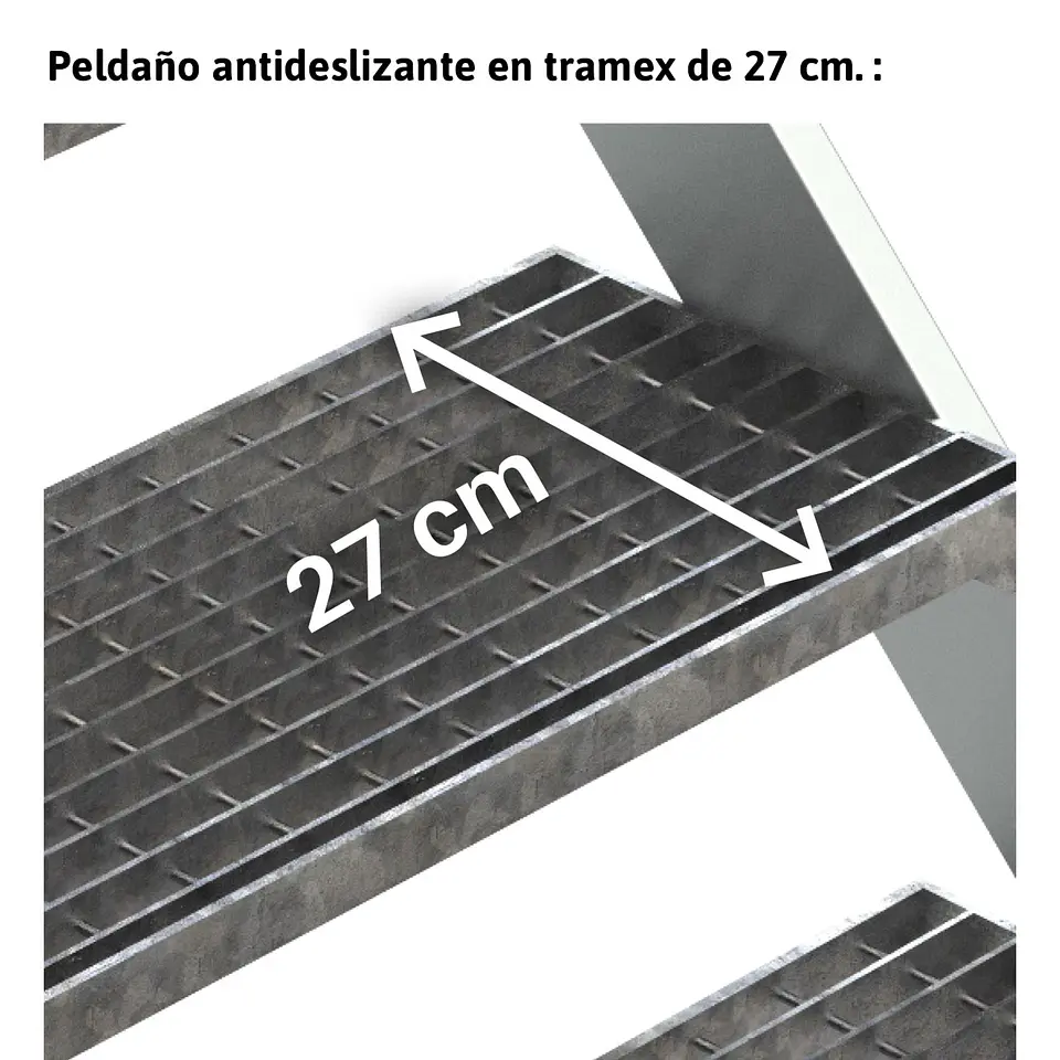 Escada de Ponte em Alumínio com Plataforma de Tramex SP-T FARAONE 2