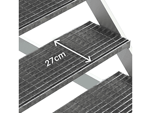 Escada de Alumínio com Cantiléver Tramex e Rodas SB-T FARAONE