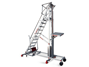 Escada de Alumínio com Plataforma e Superfície de Carga Elétrica PICK FARAONE