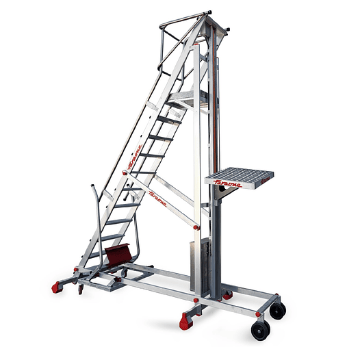 Escada de Alumínio com Plataforma e Superfície de Carga Elétrica PICK FARAONE 1