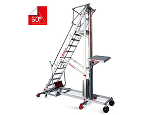 Escada de Alumínio com Plataforma e Superfície de Carga Elétrica PICK FARAONE