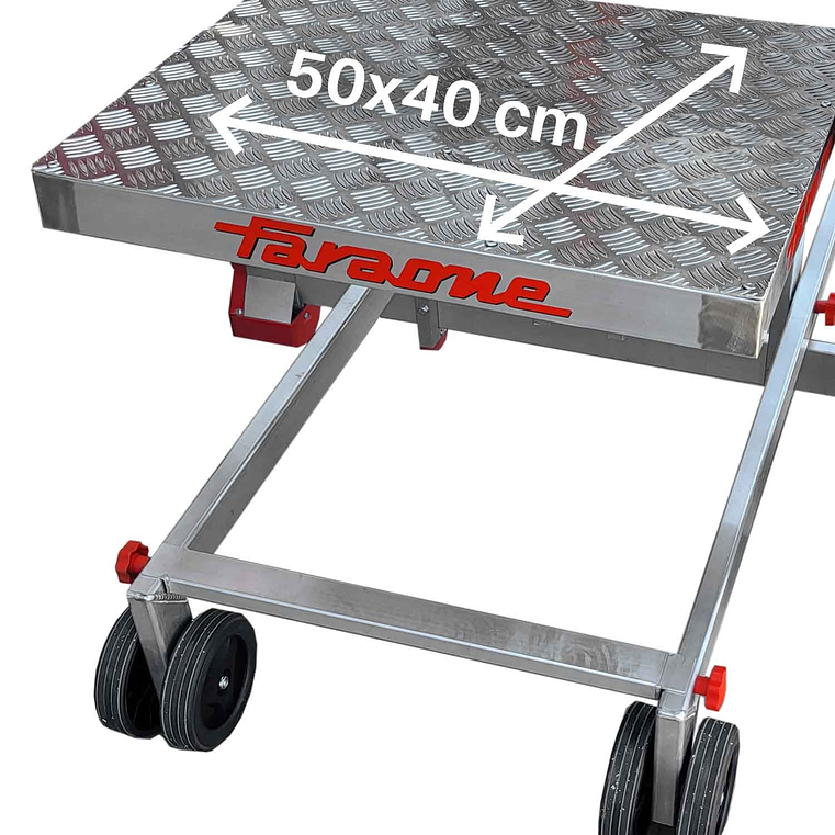 Escada de Alumínio com Plataforma e Superfície de Carga Elétrica PICK FARAONE 3