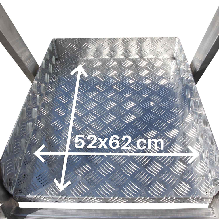 Escada de Alumínio de Armazém com Plataforma e Rodas SMTS FARAONE 3