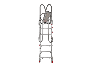 Escada de Alumínio Dobrável para Camião Ajustável em Altura SCRT FARAONE