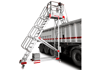 Escada de Alumínio com Plataforma para Camiões e Autocarros SY-BA FARAONE