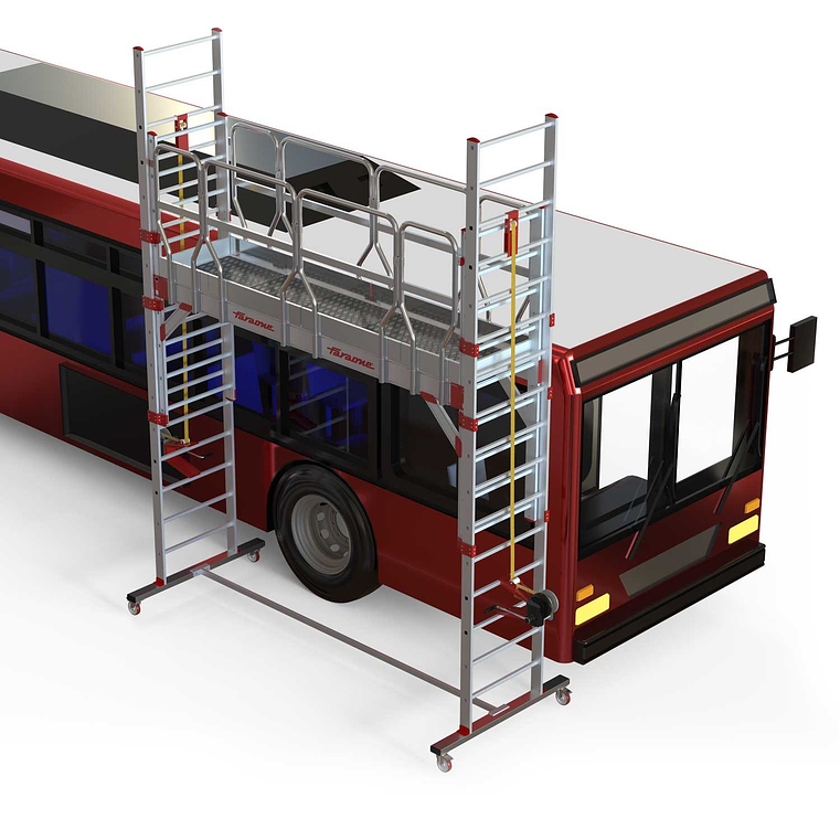 Andaime de Alumínio Especial para Oficinas de Camiões e Autocarros TSA320 FARAONE 1