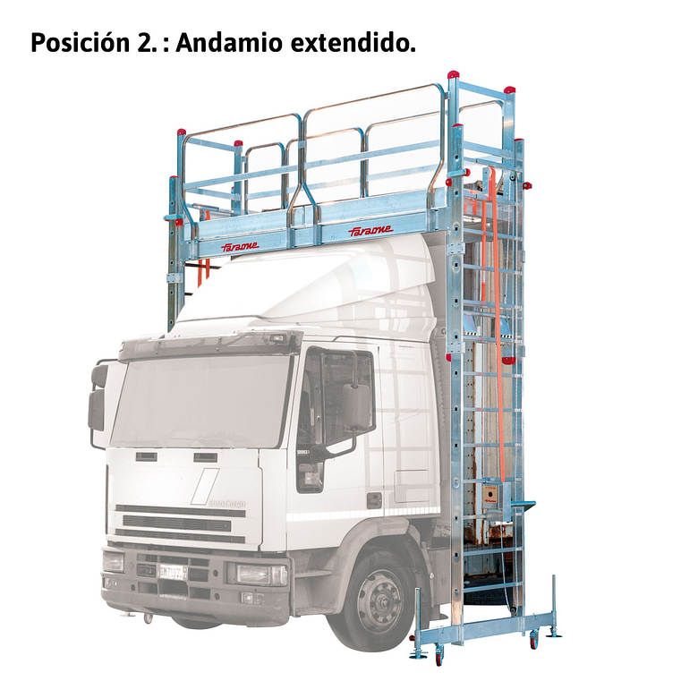 Andaime de Alumínio Especial para Oficinas de Camiões e Autocarros TSA320 FARAONE 4